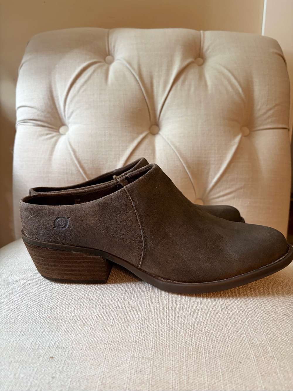 Born Distressed Brown Leather Starr Clog